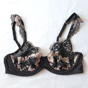 Lace Unlined Balconette Coverage Underwire Bralette | Auden | XS